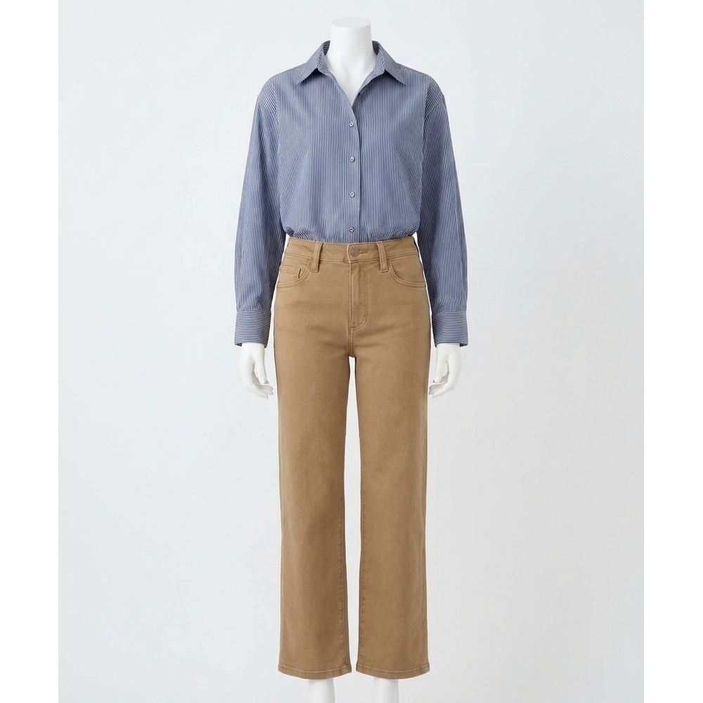 NEW KUT FROM THE KLOTH charlotte high rise wide leg jeans in caramel